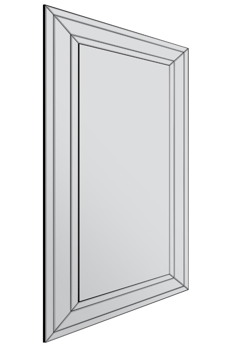 Maia All Glass Modern Bevelled Full Length Leaner Mirror by Belle Pareti | Style Our Home