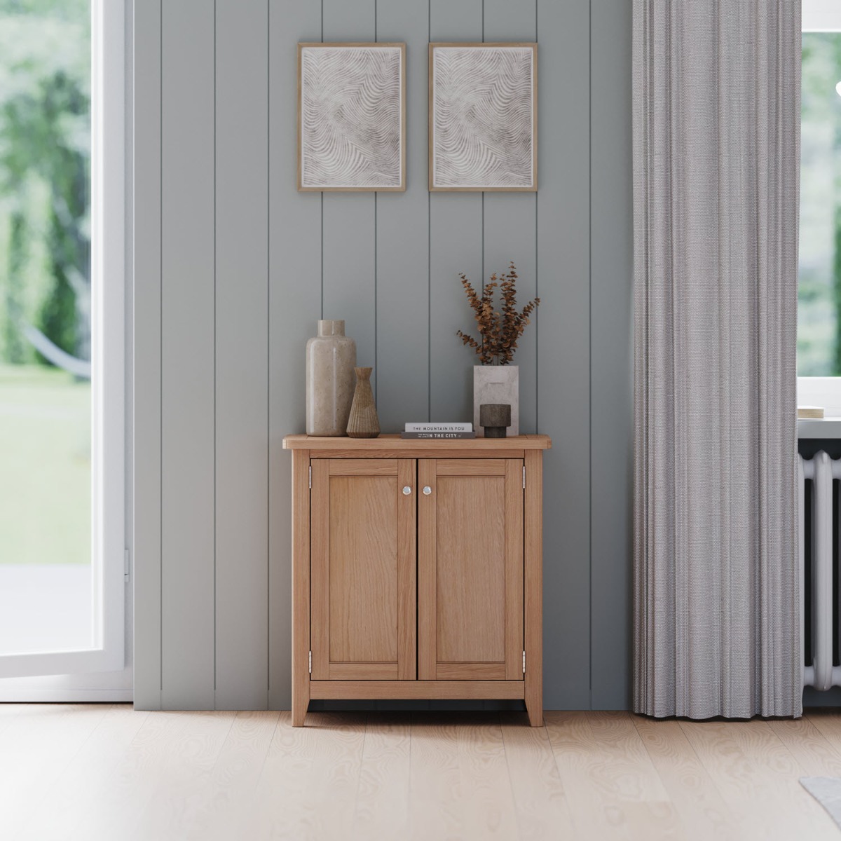 Arlyn Natual Oak Cabinet by Hertiance Furniture | Style Our Home