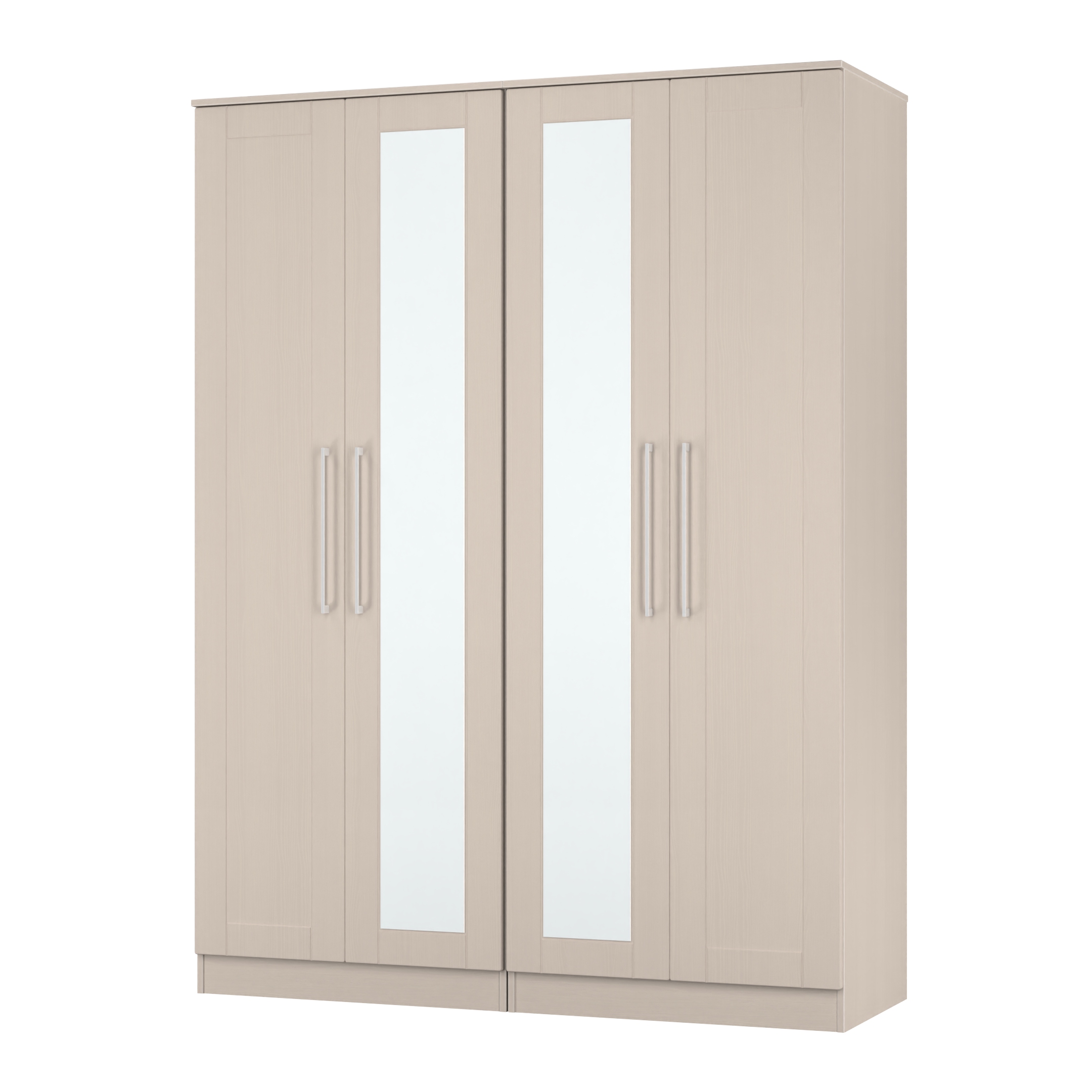York Tall 4 Door Wardrobe in Kashmir Ash